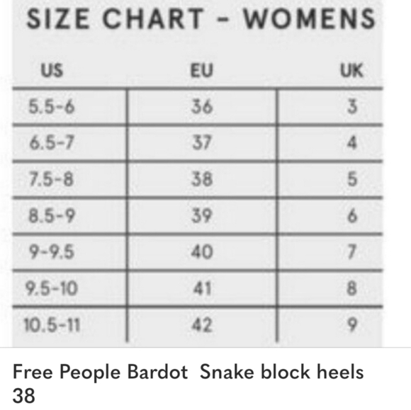 Free People Bardot Snake mary Jane's 38/7.5-8 - Picture 10 of 16